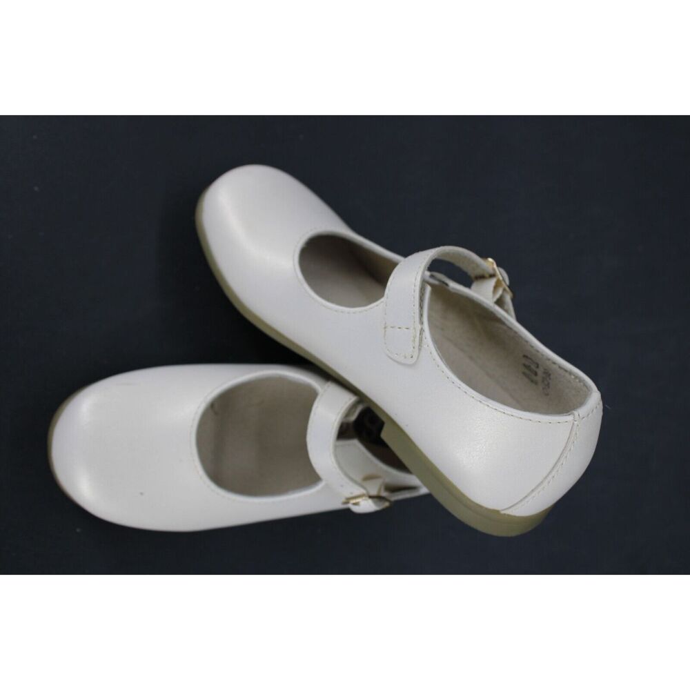 FOOTMATE’S Beige Leather “Laura” Maryjane, Custom Fit System-Size 13.5